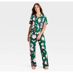 WICKED KATIE KIME Women's Pajama Set GREEN GLINDA‎ ELPHABA OZ SIZE XXS